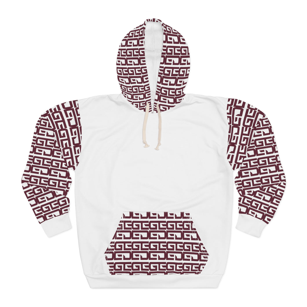 Unisex Pullover Patterned Hoodie